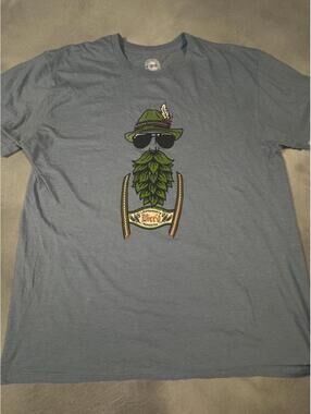 The Duck Company Leavenworth Washington Bier T-Shirt Large Oktoberfest Hop Beard